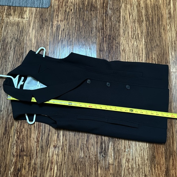 Veronica Beard black cotton oversized double breasted sleeveless vest size 4 - Picture 15 of 16